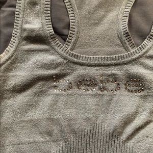 BEBE Gray Tank Top